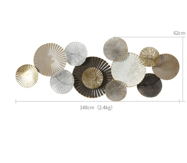 149X62CM Large Luxury Iron Wall Art Hanging Creative Living Room Home Decor Handicraft Birthday Gift Dropshipping to Door DDP