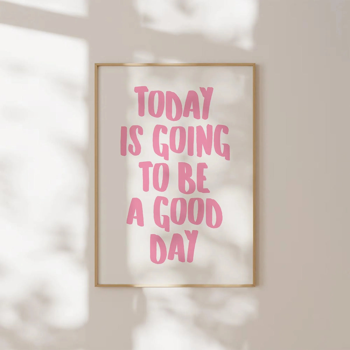 Good Day Quote Minimalist Wall Art