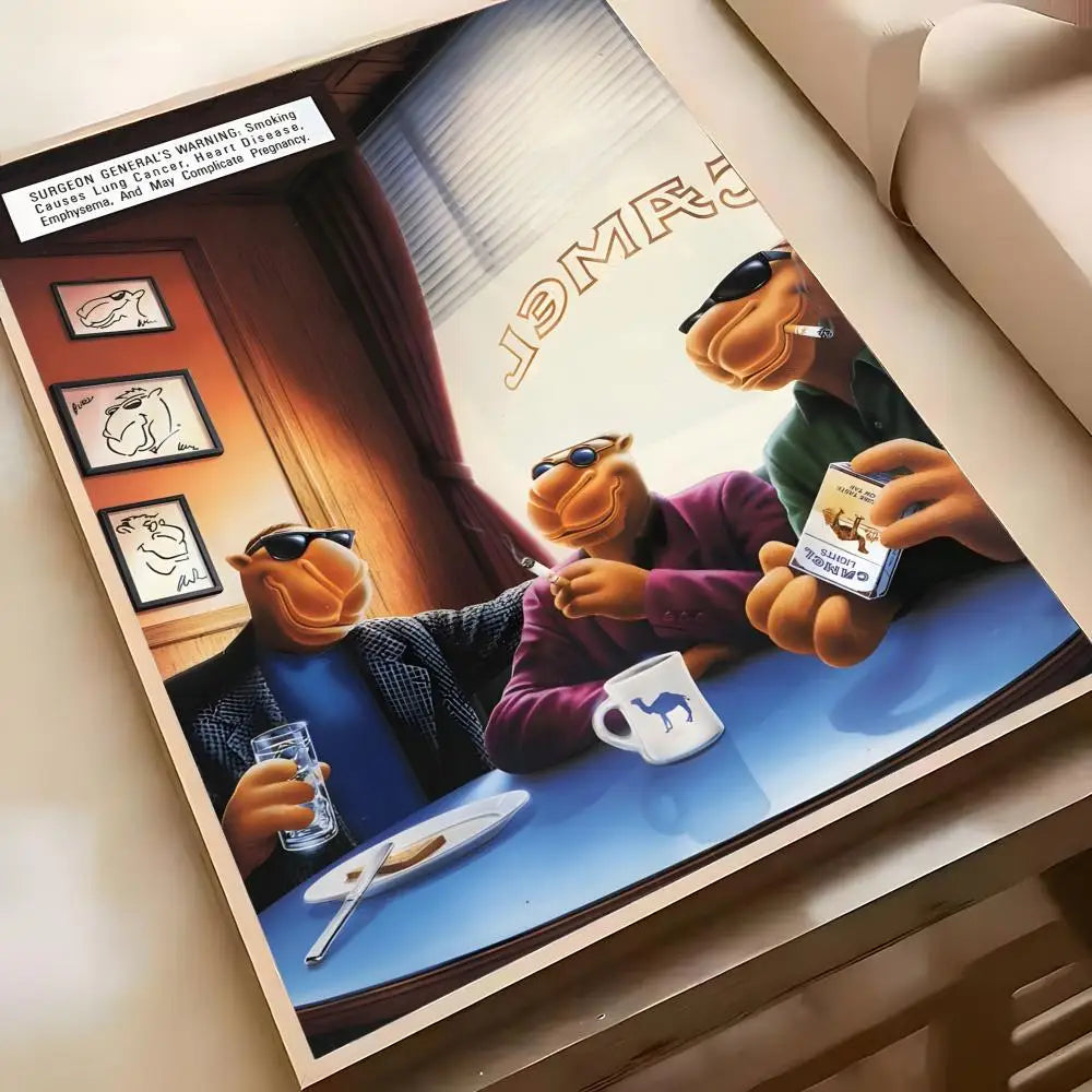 Camel Cigarettes Anime Poster