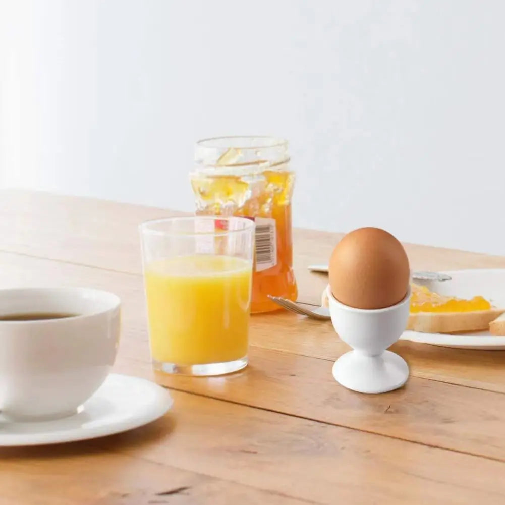 2PCS Egg Holder White Egg Cup Holder Hard Soft Boiled Eggs Breakfast Egg Holder Banquet Eggs Supplies Boiled Eggs Container
