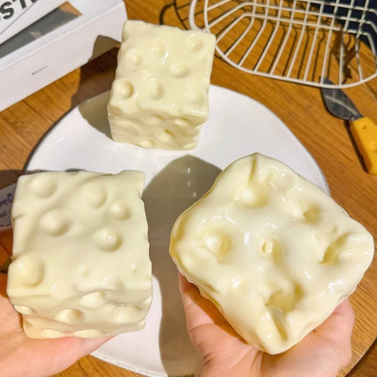 Cheese Cube Squishy Squeeze Stress Ball