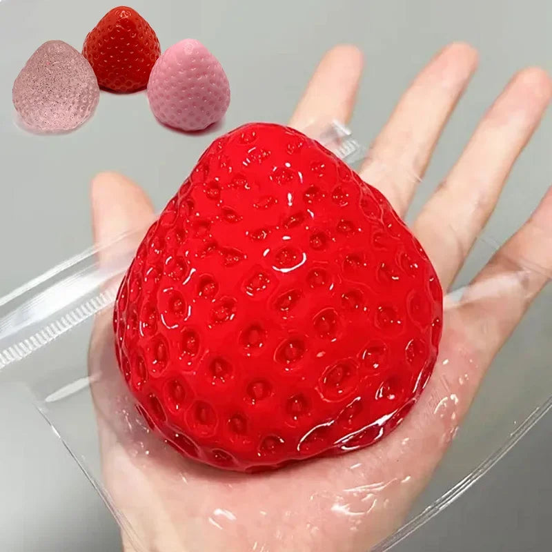 Big Strawberry Kawaii Squishy Fidget Toy