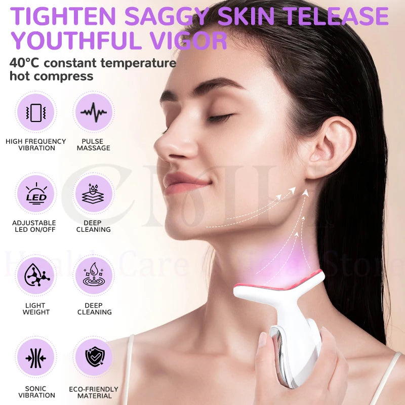 7-in-1 LED Neck & Face Therapy Massager