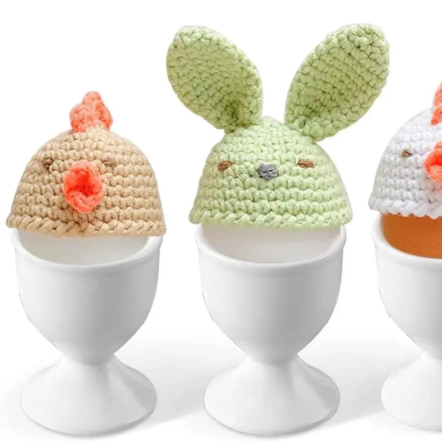 2PCS Egg Holder White Egg Cup Holder Hard Soft Boiled Eggs Breakfast Egg Holder Banquet Eggs Supplies Boiled Eggs Container