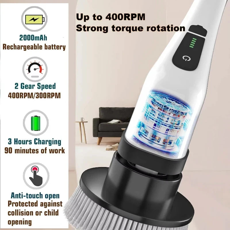 9-in-1 Electric Spin Cleaning Brush