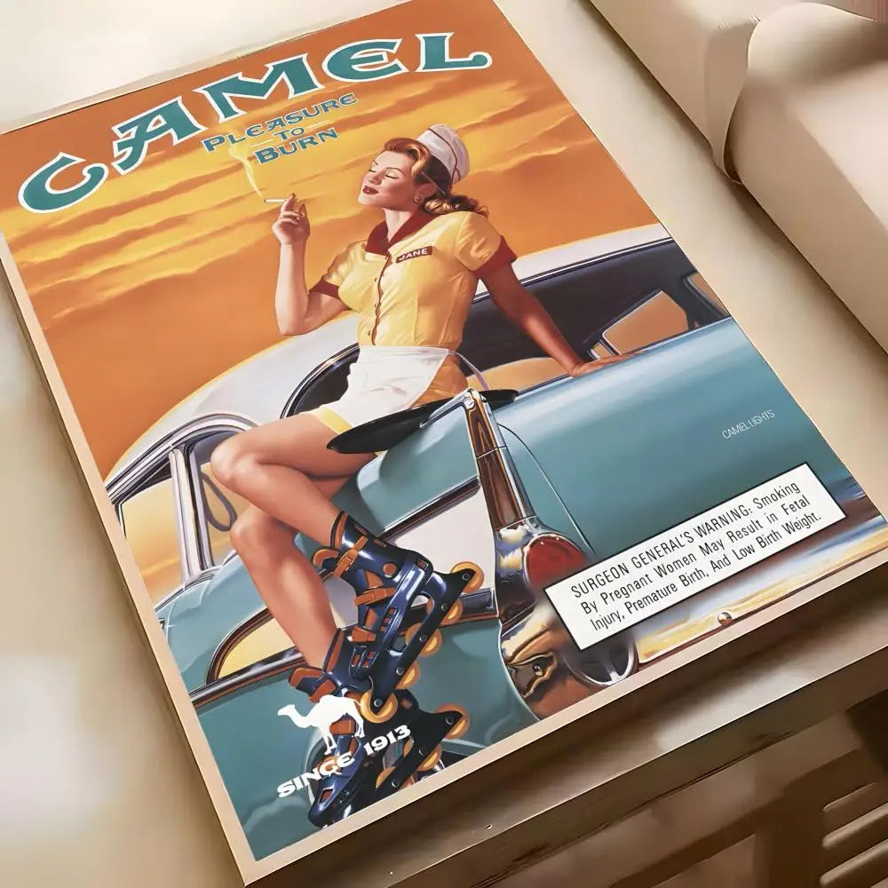 Camel Cigarettes Anime Poster
