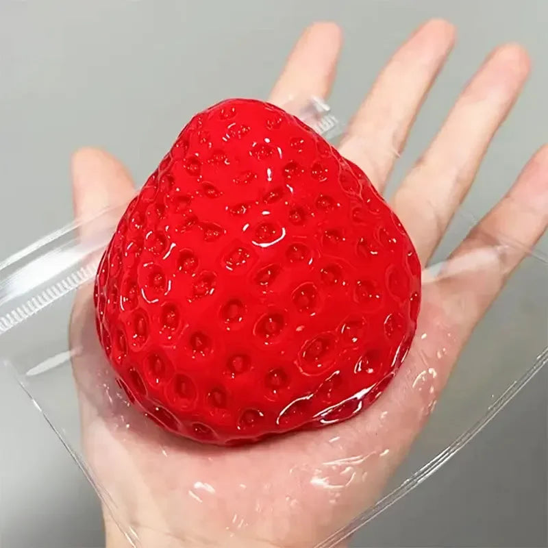 Big Strawberry Kawaii Squishy Fidget Toy