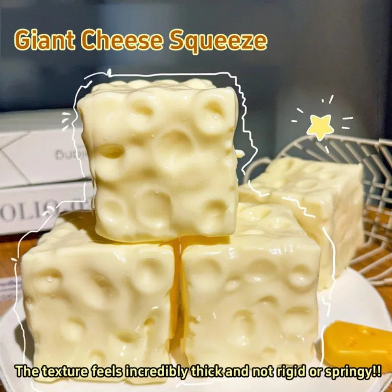 Cheese Cube Squishy Squeeze Stress Ball