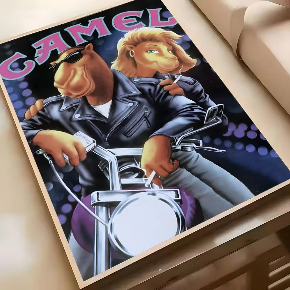Camel Cigarettes Anime Poster