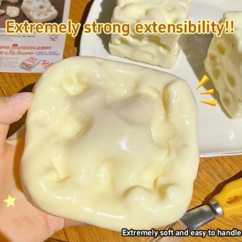 Cheese Cube Squishy Squeeze Stress Ball