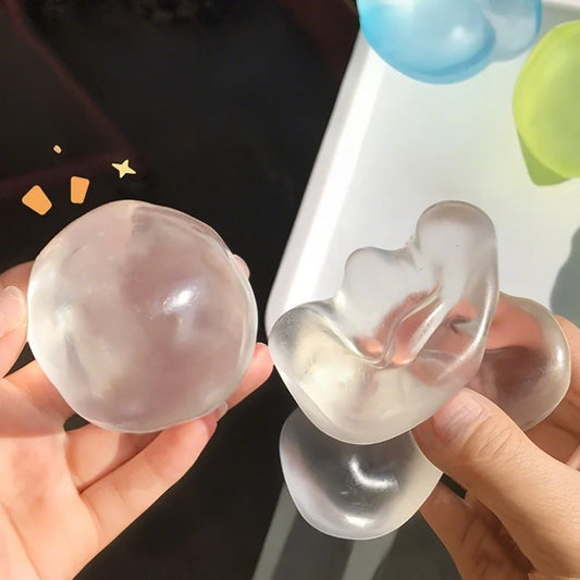 Mochi Coconut Oil Transparent Squishy Toy