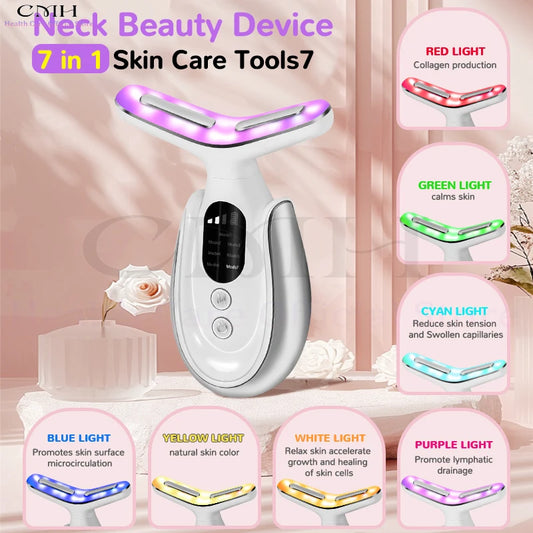 7-in-1 LED Neck & Face Therapy Massager