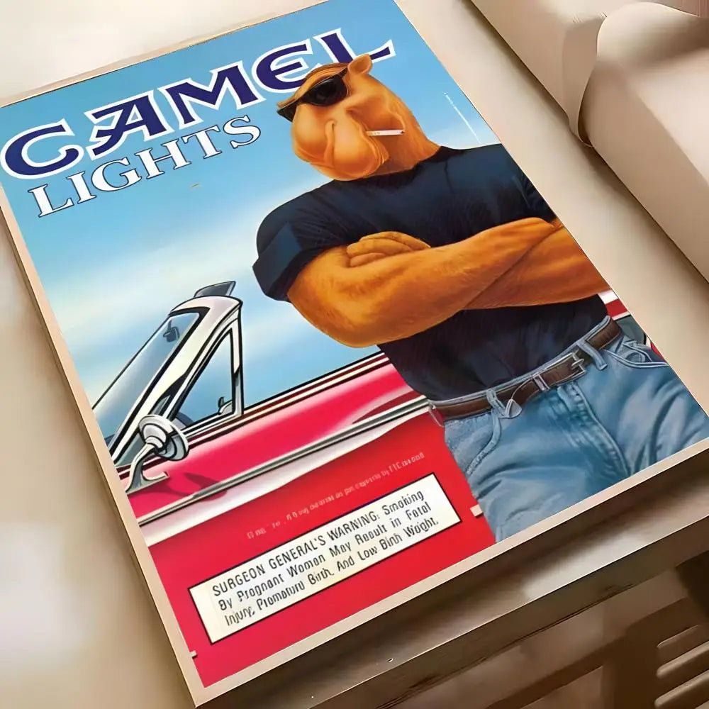 Camel Cigarettes Anime Poster