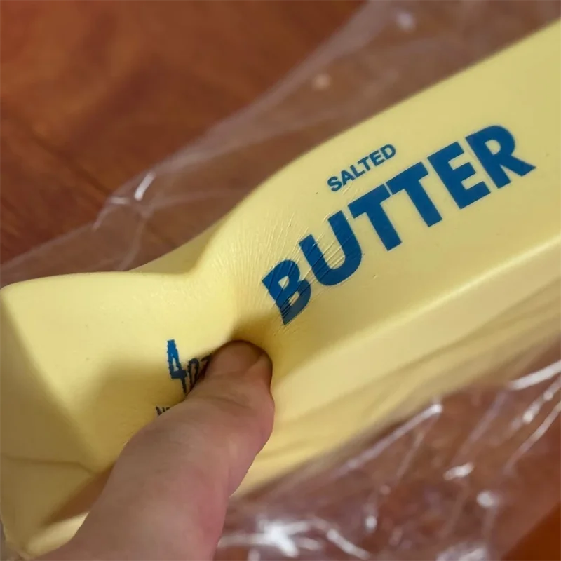 Elastic Butter Stick Cheese Squishy Toy