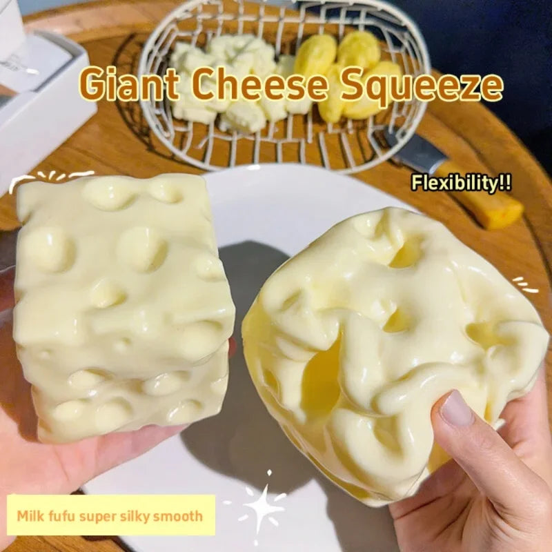 Cheese Cube Squishy Squeeze Stress Ball