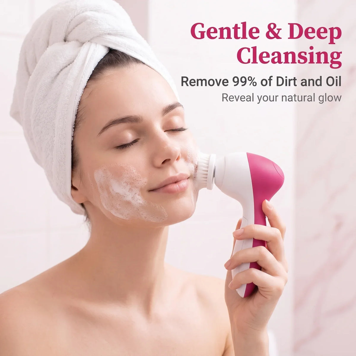 5-in-1 Electric Facial Cleansing Brush