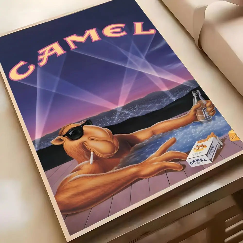 Camel Cigarettes Anime Poster