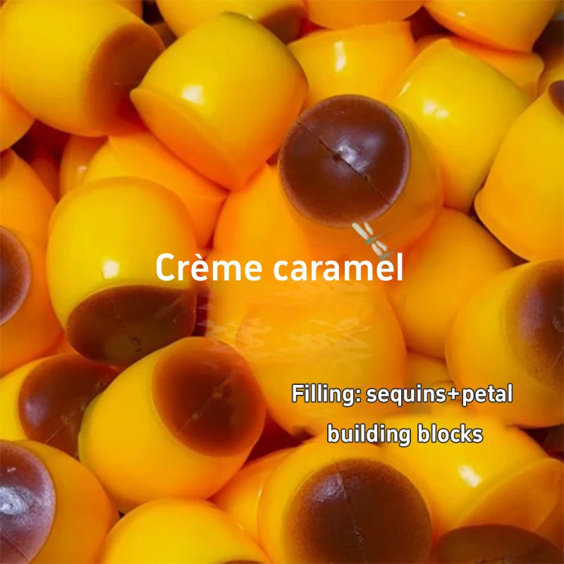Pudding-Shape Caramel Squishy Fidget Toy