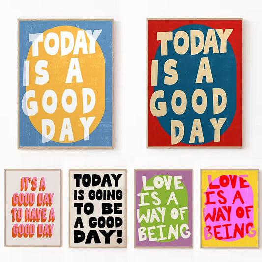 Good Day Quote Minimalist Wall Art