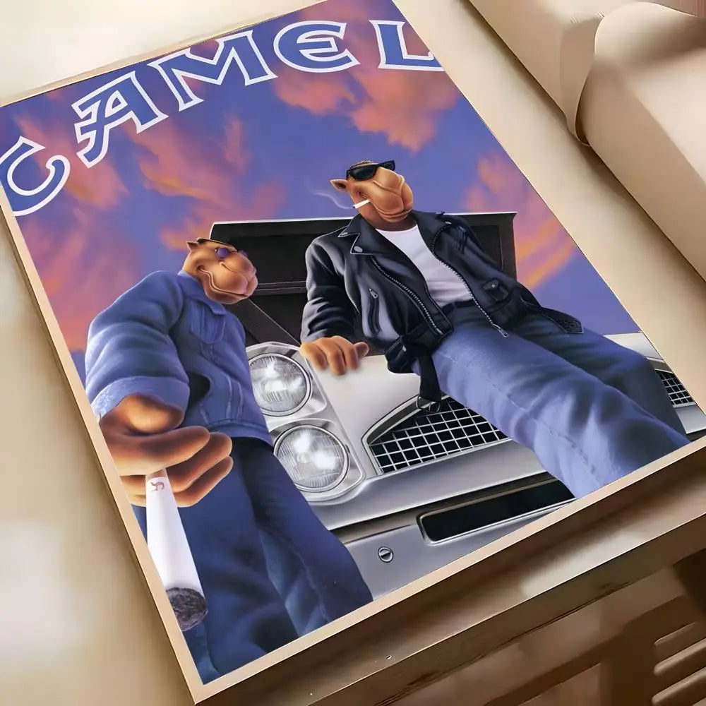 Camel Cigarettes Anime Poster