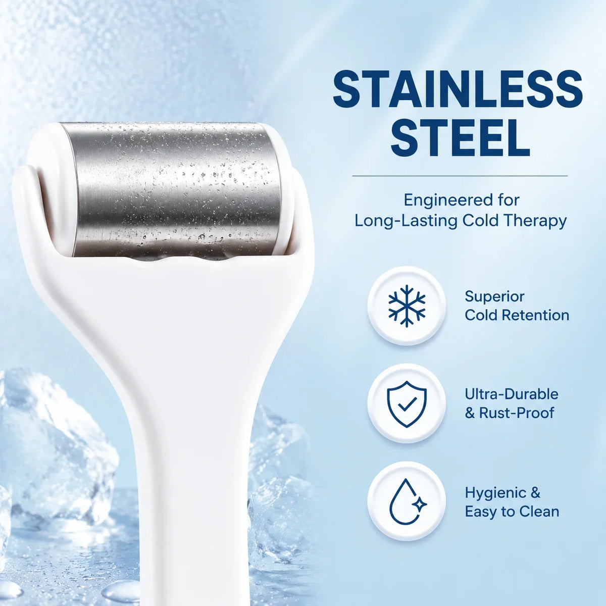 Stainless Steel Ice Face Roller